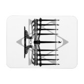 Magnet Flexible Menorah et étoile (Horizontal)