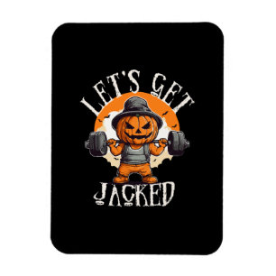 Magnet Flexible Mens Laissons Le Citrouille Jack-O-Lantern Enjoué