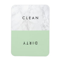 Menthe et Marbre blanc Typographie moderne Lave-va