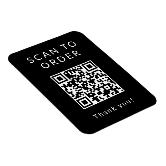 Magnet Flexible Menu Numériser le code QR (Côté Droit)