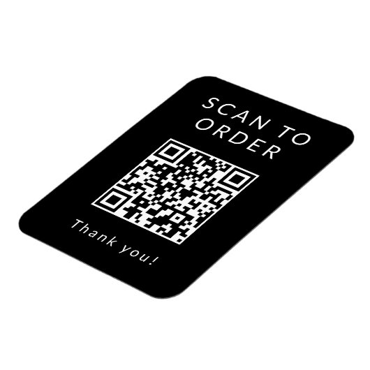 Magnet Flexible Menu Numériser le code QR (Côté Gauche)