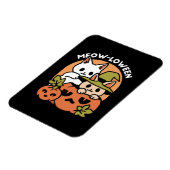 Magnet Flexible Meow-Loween - Festive Halloween Conception de chat (Côté Gauche)