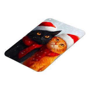 Magnet Flexible Meowy Christmas Winter Love