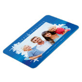 Magnet Flexible Mer Bleue Nautique & Salutations Ocean Photo Cadre (Côté Gauche)