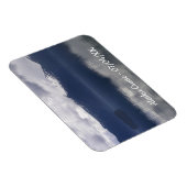 Magnet Flexible Mer d'Alaska brumeuse aux nuances de bleu (Côté Droit)