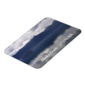 Magnet Flexible Mer d'Alaska brumeuse aux nuances de bleu (Côté Gauche)