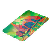 Magnet Flexible Mer de vert avec des joncs Abstraits cubes (Côté Gauche)