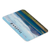 Magnet Flexible Mer du matin islandais avec fermes dans un fjord (Côté Droit)