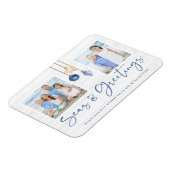 Magnet Flexible Mer et salutations Coastère Bois de vacances Photo (Côté Gauche)