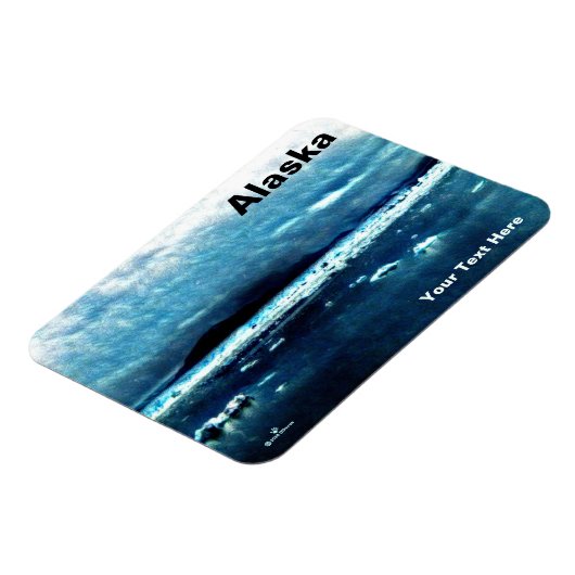 Magnet Flexible Mer froide et bleue (Côté Gauche)