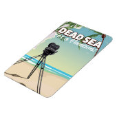 Magnet Flexible Mer Morte pour un séjour ! Affiche de voyage (Côté Gauche)
