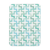 Magnet Flexible Mer vert géométrique (Vertical)