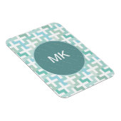 Magnet Flexible Mer vert géométrique (Côté Droit)