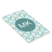 Magnet Flexible Mer vert géométrique (Côté Droit)