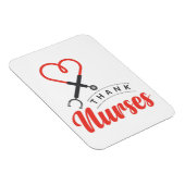 Magnet Flexible Merci aux infirmières (Côté Droit)