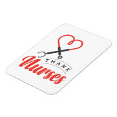 Magnet Flexible Merci aux infirmières (Côté Gauche)