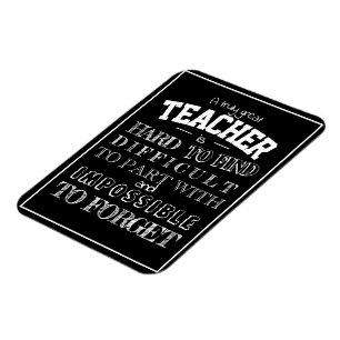 Magnet Flexible Merci d'appréciation de professeur noir cadeau pou