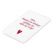 Magnet Flexible Merci d'avoir supporté avec moi - Fête des Mères D (Côté Gauche)