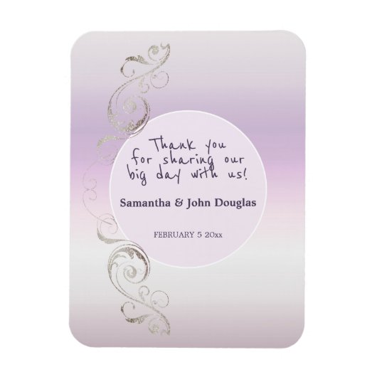 Magnet Flexible Merci de lavande frais (Vertical)