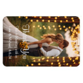 Magnet Flexible Merci de mariage personnalisé (Horizontal)