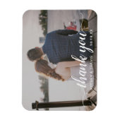 Magnet Flexible Merci de Mariage photo moderne élégant (Vertical)