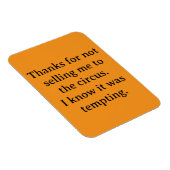 Magnet Flexible Merci de ne pas m'avoir vendu (Côté Droit)