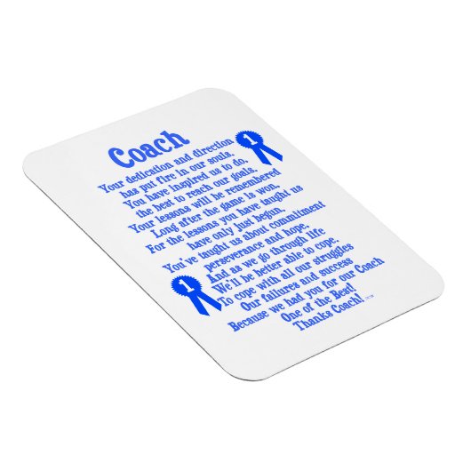 Magnet Flexible Merci d'entraîneurs (Côté Droit)