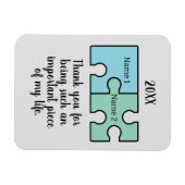 Magnet Flexible Merci d'être un élément si important (Horizontal)