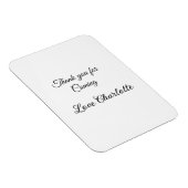 Magnet Flexible merci d'être venu nom du texte du message  (Côté Droit)