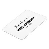 Magnet Flexible Merci, le pape François ! décédé Wind Chime (Côté Gauche)