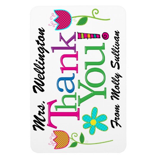 Magnet Flexible Merci magnétique (Vertical)