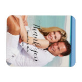 Magnet Flexible Merci Mariage photo (Horizontal)
