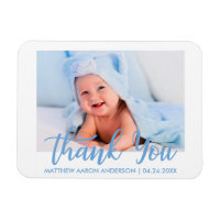 Merci Moderne Nouveau bébé Garçon bleu