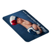 Magnet Flexible Merci Nouveau bébé moderne W (Côté Droit)