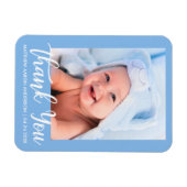 Magnet Flexible Merci Nouveau Bleu bébé (Horizontal)