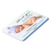 Magnet Flexible Merci photo bébé moderne nouveau-né (Côté Gauche)