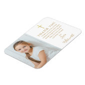Magnet Flexible Merci photo Gold First Holy Communion (Côté Gauche)