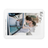 Magnet Flexible Merci photo Mariage de script moderne (Horizontal)