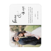 Magnet Flexible Merci photo Mariage pour toujours et toujours Scri (Vertical)