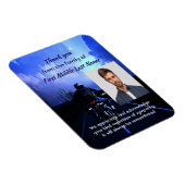 Magnet Flexible Merci photo Memorial Motorcycle Biker (Côté Droit)