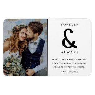 Magnet Flexible Merci photo pour toujours et toujours Mariage