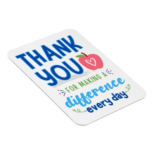 Magnet Flexible Merci pour faire une différence (Côté Droit)