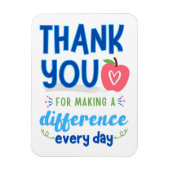 Magnet Flexible Merci pour faire une différence (Vertical)