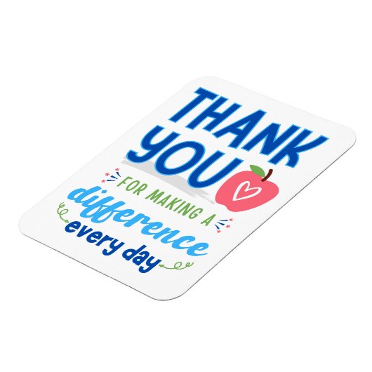 Magnet Flexible Merci pour faire une différence (Côté Gauche)