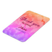 Magnet Flexible Merci pour la fête d'anniversaire à venir ajouter  (Côté Gauche)