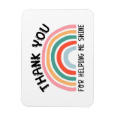 Magnet Flexible Merci Pour M'Aider À Briller Enseignant (Vertical)