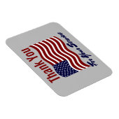 Magnet Flexible Merci Pour Service American Flag (Côté Droit)