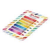 Magnet Flexible merci professeur Appréciation crayons poème (Côté Gauche)