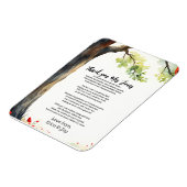 Magnet Flexible merci professeur Appréciation pavot poème (Côté Gauche)