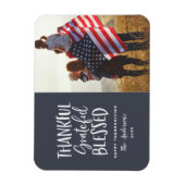 Magnet Flexible Merci, reconnaissant, béni photo d'action de grâce (Vertical)